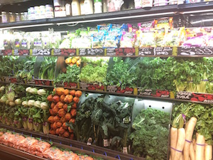 Grönsaksdisken hos vilken mataffär med självaktning som helst